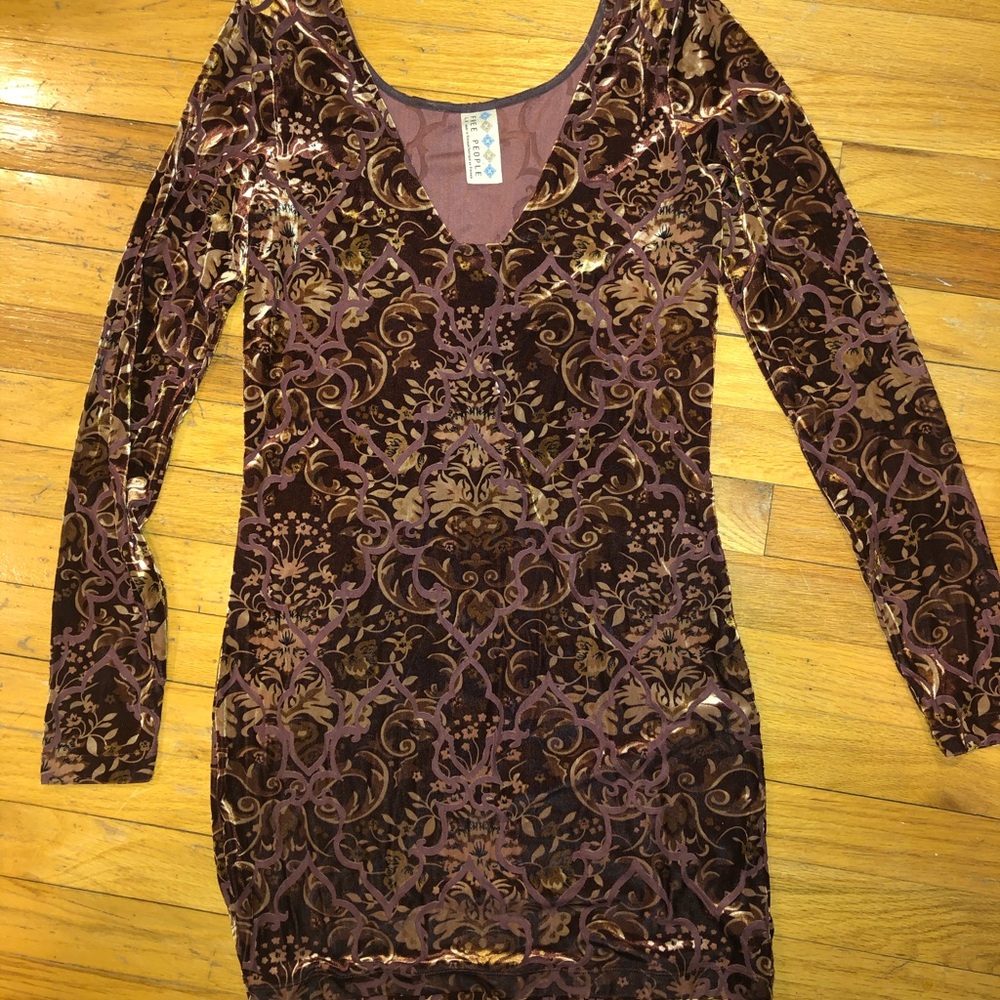 Free People Velvet Bodycon Dress